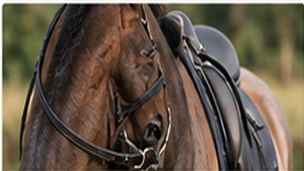 Horse wearing a bridle